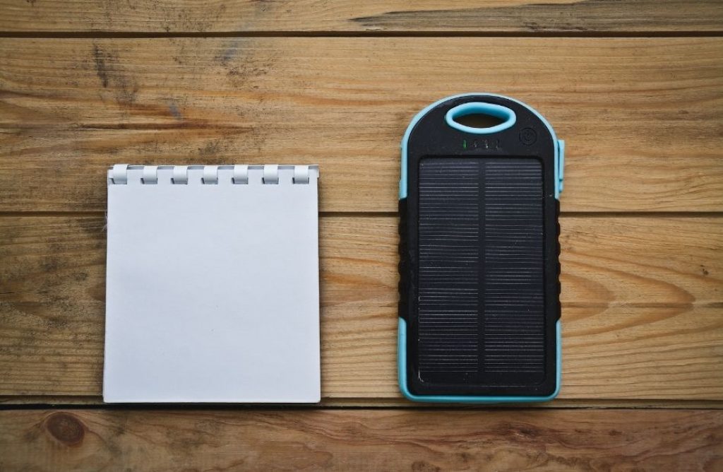 A small solar panel.