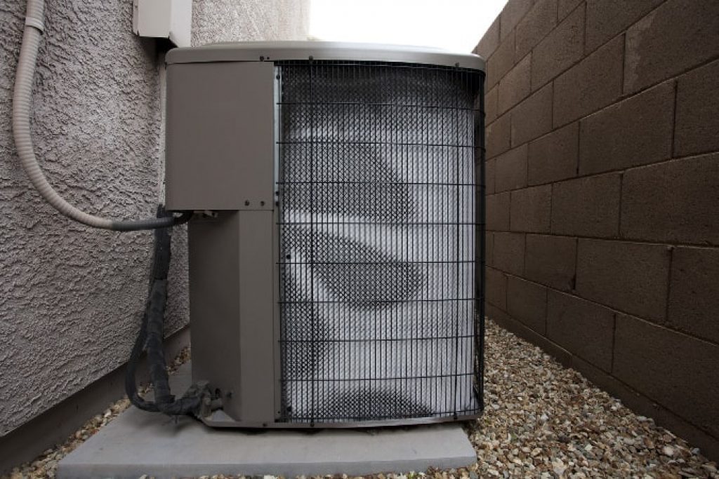 Iced Over Air Source Heat Pump