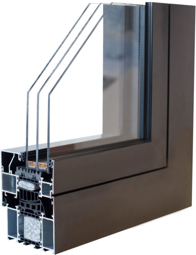 Aluminum/Metal Passive House Window.