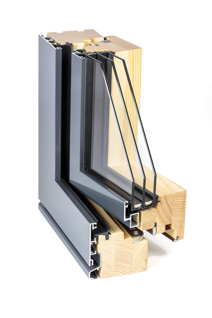 Composite Aluminium-clad Timber Passive House Window Frame