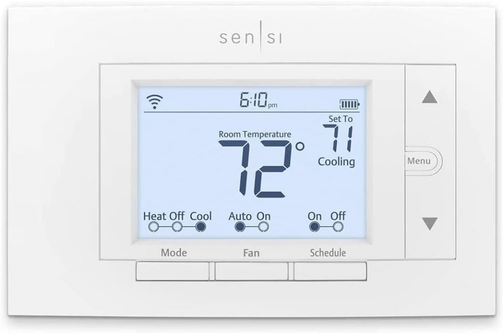 Emerson Sensi Wi-Fi  Alexa Compatible Smart Thermostat.