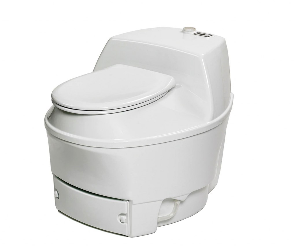 Composting toilets.