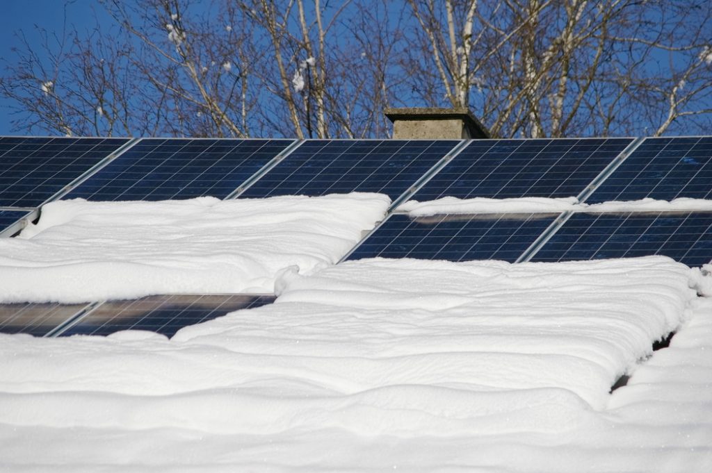 Snow covered solar panels — can solar panels get too cold?