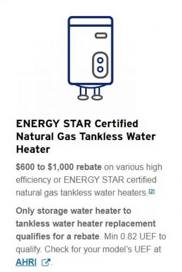 Tax Incentives And Rebates For Tankless Water Heaters