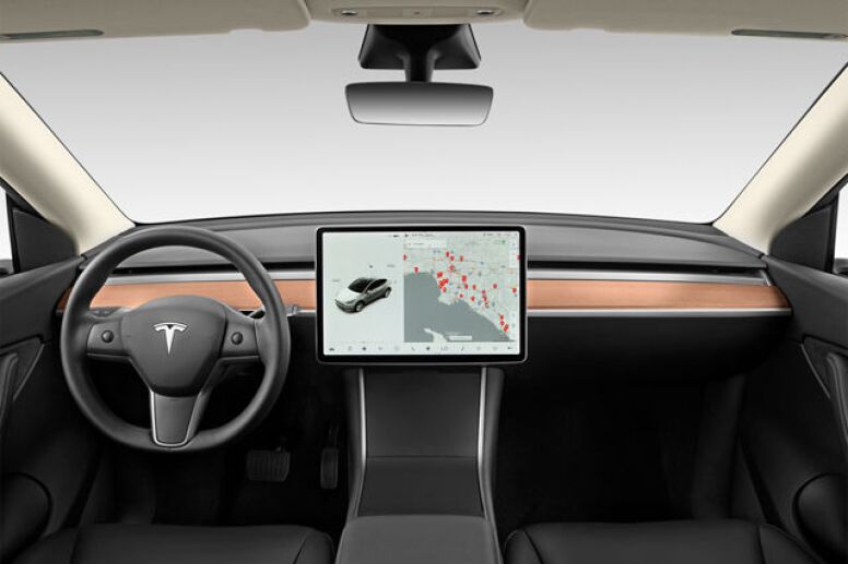 Tesla Model Y dashboard.