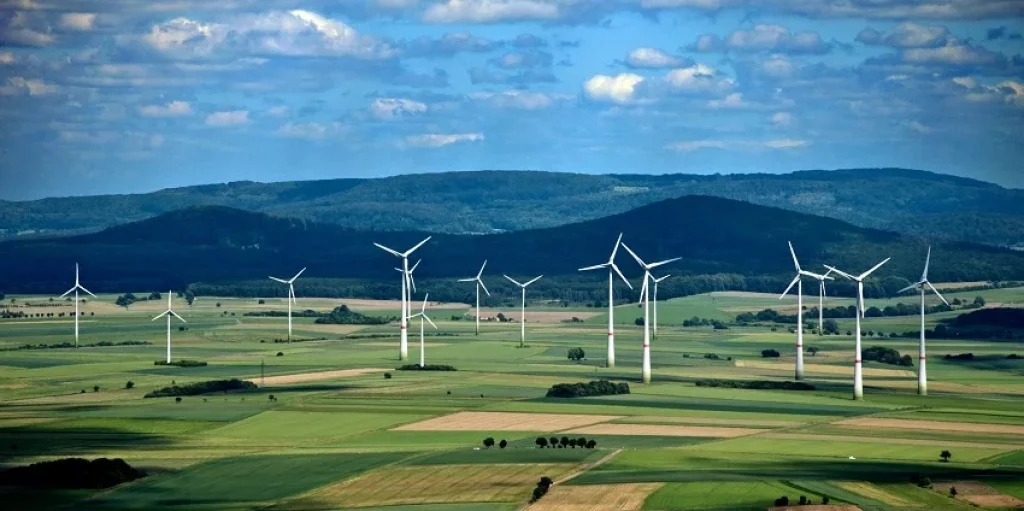 What a wind farm looks like.