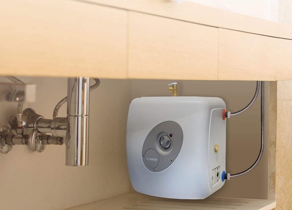 Point-of-use tankless water heater.