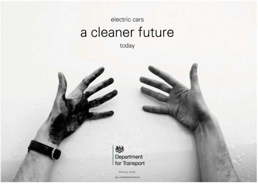 Campaign for electric cars in the UK.