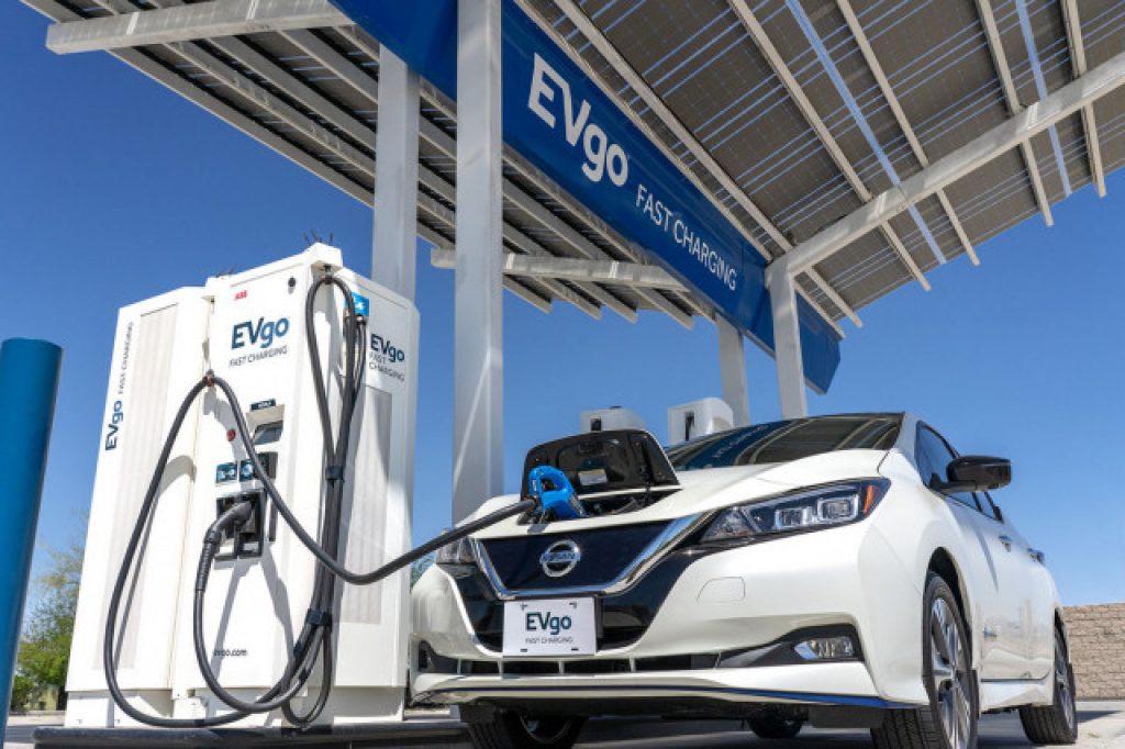 Nissan Leaf's range on a public fast charger in the United States.