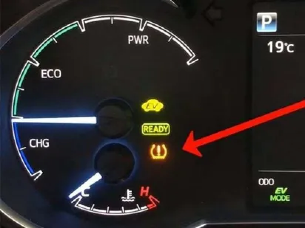 Tire pressure indicator.