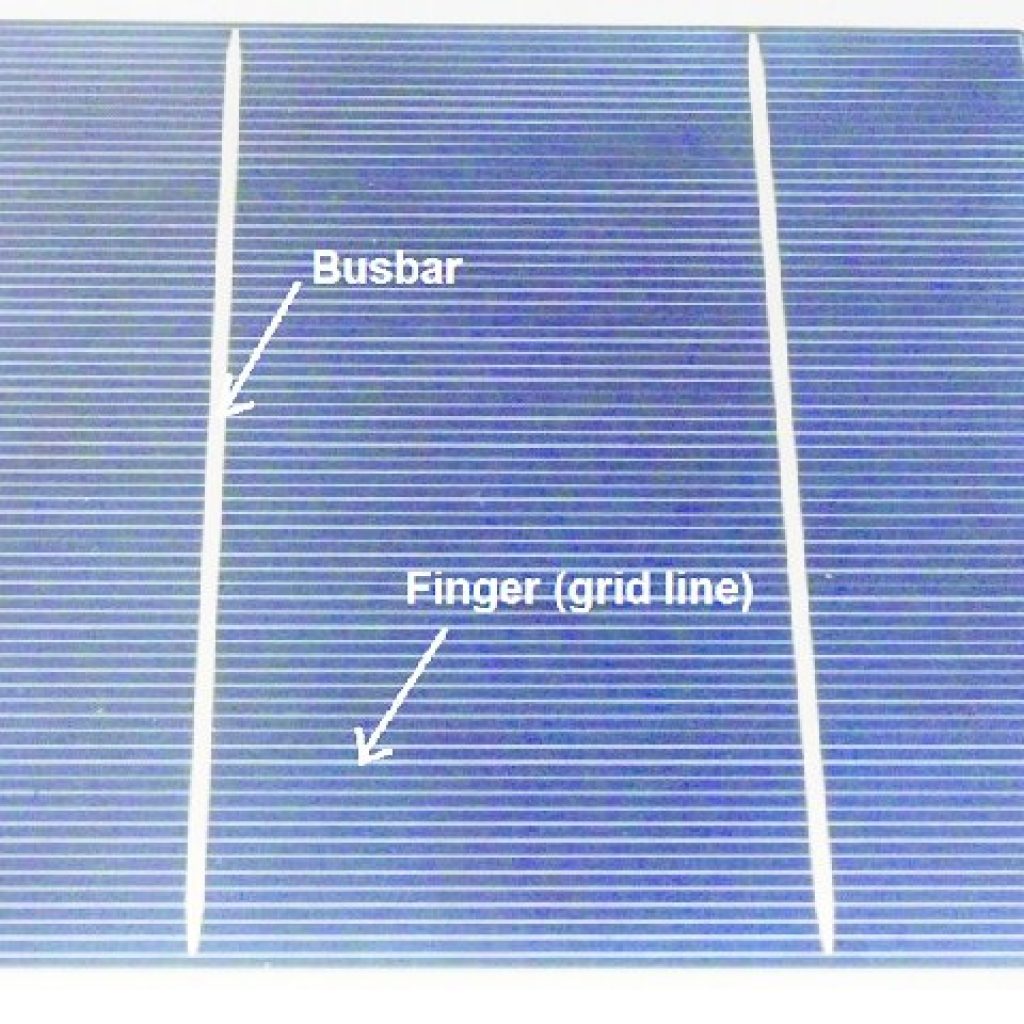 Front of solar cell — DIY solar panel.