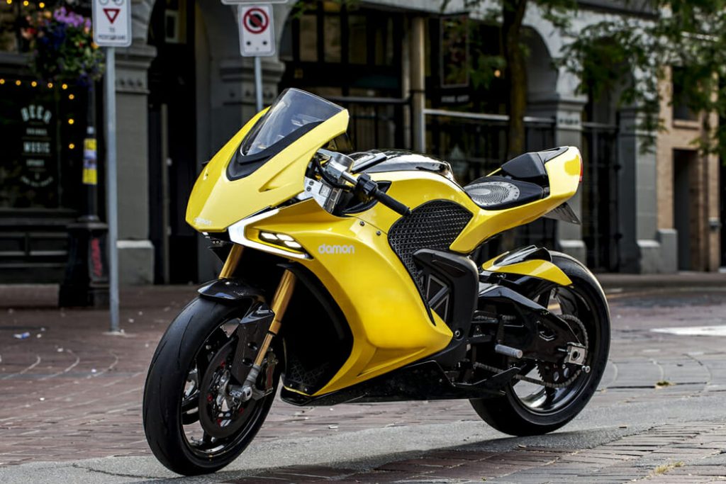 Damon Hypersport Pro — fastest electric motorcycles.