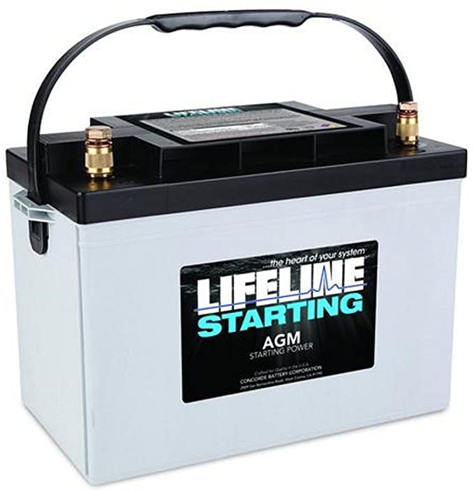 Lifeline AGM starter marine battery