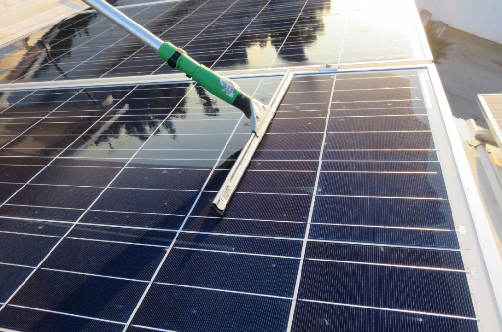 Bring your solar panels back to life by cleaning them regularly. 