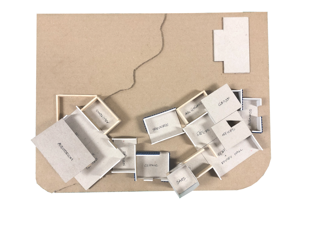 A fidelity model of a community center.