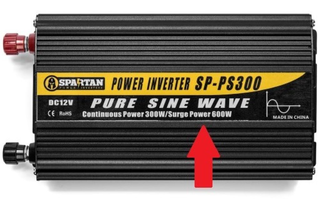 Pure sine wave inverters have a surge capacity that's double their continuous power output