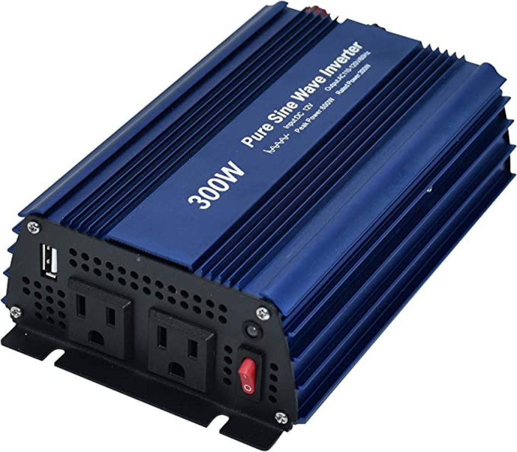 a 300 w inverter can run tv and lights