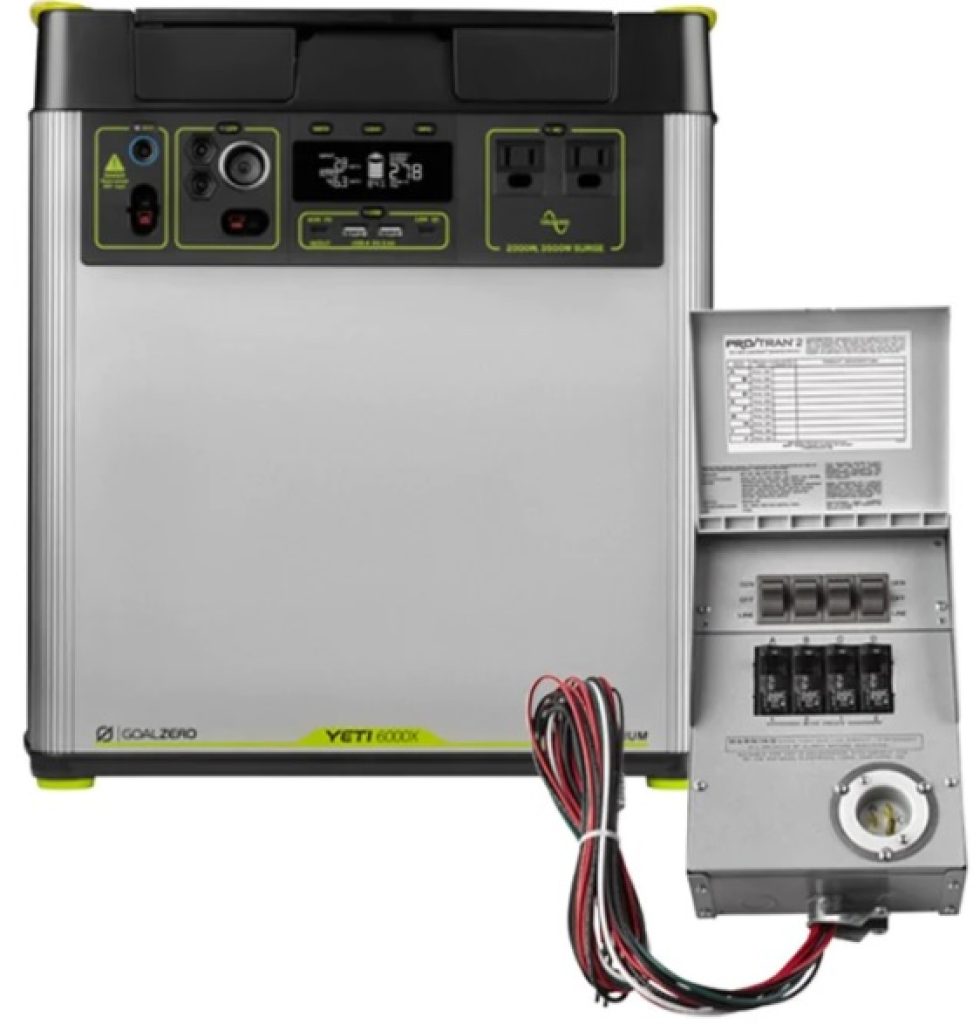 Goal Zero YETI 6000X Home Backup System — solar generators for power outages.