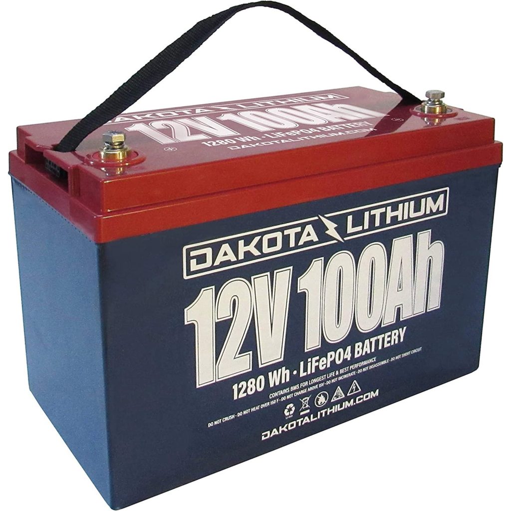 Dakota Lithium, 12V, 100Ah — lithium boat battery.