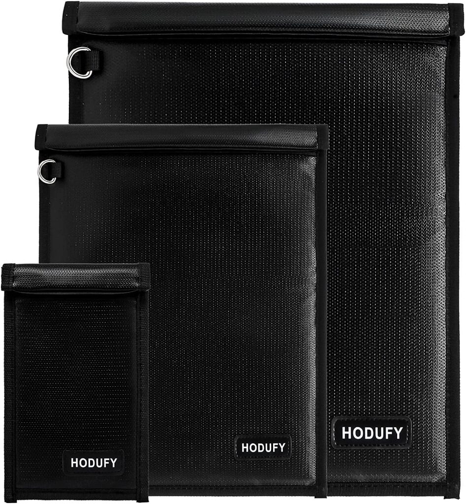 Hodufy faraday pouches to protect against Tesla theft.